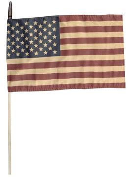 American Flag On Stick - The Fox Decor